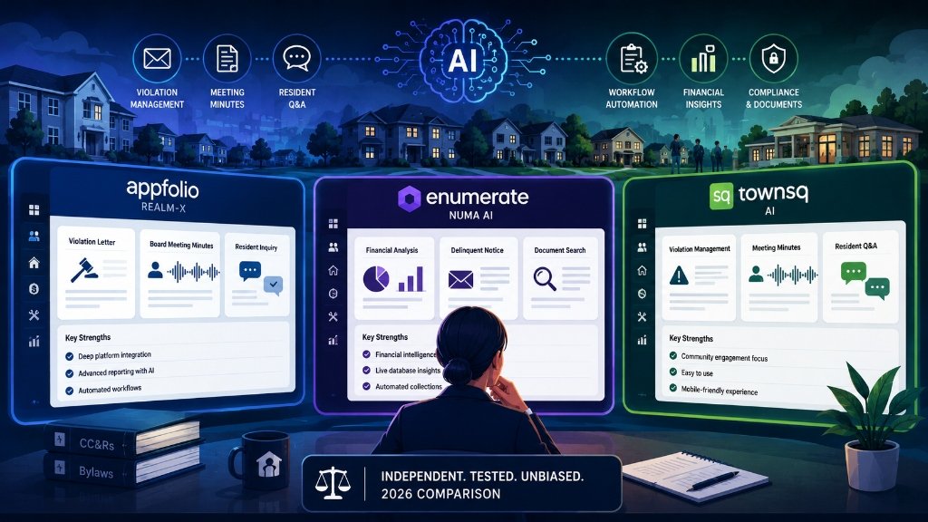 AI Tools for HOA and Community Association Managers: 2026 Independent Comparison